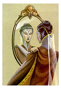 Biancaneve e i 7 nani - La matrigna interroga lo specchio