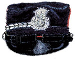 Berretto mod. 1882 adottato per sottufficiali e carabinieri.