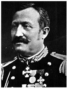 Il 'luogotenente' Carlo Ceva di Nuceto, Comandante dei Carabinieri della 2a Divisione della spedizione sarda in Crimea.