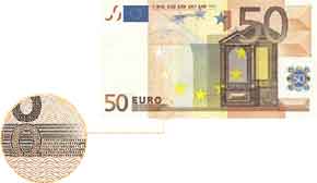 Banconota da cinquanta euro.