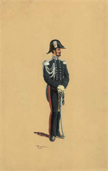 Uniforme da Ufficiale, 1864