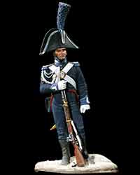 1818 - Carabiniere in grande uniforme - Figurino dipinto da Marco Lucchetti