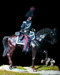 1834 - Carabiniere a cavallo in gran montura - Figurino dipinto da Fabio Gargiulo