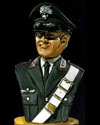 1996 - Carabiniere in uniforme di servizio (busto) - Figurino dipinto da Angelo Renato Boggia