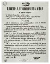 Il 'Corpo dei Carabinieri Reali di Sicilia' venne istituito con il proclama dell'8 ottobre 1860.
