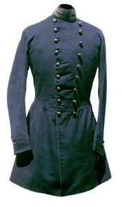 Tunica da ufficiale dell'uniforme da campagna del periodo risorgimentale.