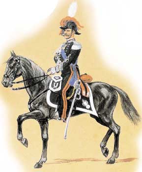 A. Degai, 'Colonnello in grande uniforme con bardatura da parata' (inizio 1900)