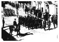 L'ingresso dei Carabinieri a Gerusalemme l'11 dicembre del 1917.