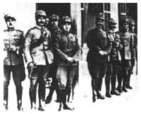 Alcuni ufficiali del Distaccamento italiano della Palestina.