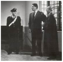 Amedeo Nazzari e Mario Ferrari in "Tormento", regia di Raffaello Matarazzo, 1950