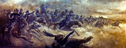 I Carabinieri nella battaglia di Magenta (2^ Guerra d'Indipendenza - 4 giugno 1859) - dipinto di Silvano Campeggi
