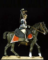 1890 - Ufficiale dei Carabinieri Guardie del Re in grande uniforme - Figurino dipinto da Gianni Coniglio